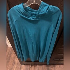 Nwt ALO men’s core hooded runner teal sz XL